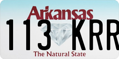 AR license plate 113KRR