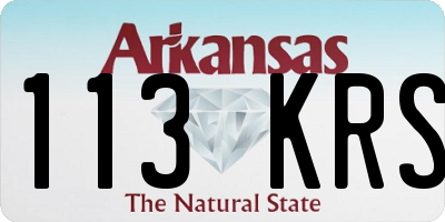 AR license plate 113KRS