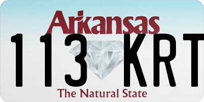 AR license plate 113KRT