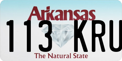 AR license plate 113KRU