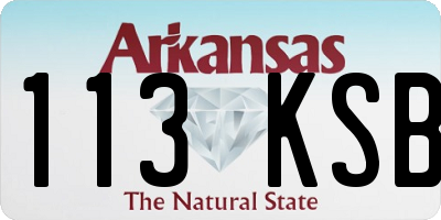 AR license plate 113KSB