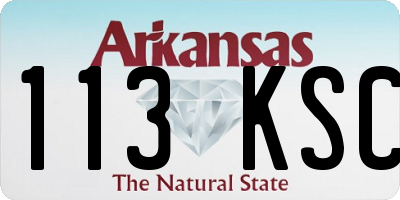 AR license plate 113KSC