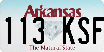 AR license plate 113KSF