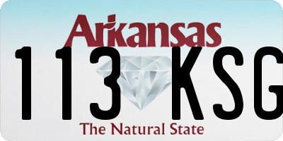 AR license plate 113KSG