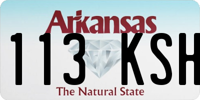 AR license plate 113KSH