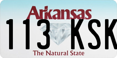 AR license plate 113KSK