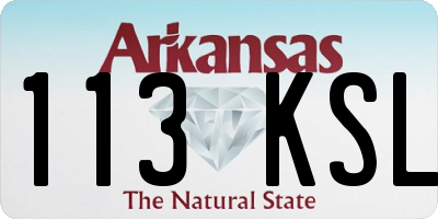 AR license plate 113KSL