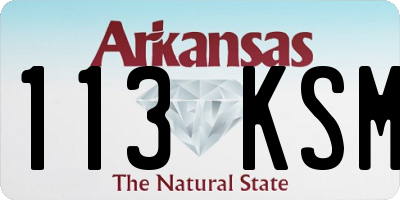 AR license plate 113KSM