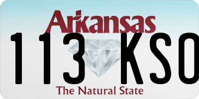 AR license plate 113KSO