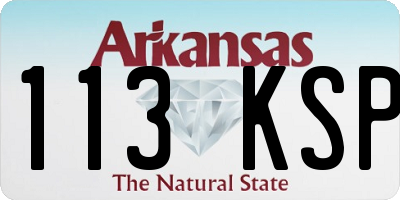 AR license plate 113KSP