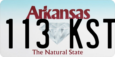AR license plate 113KST
