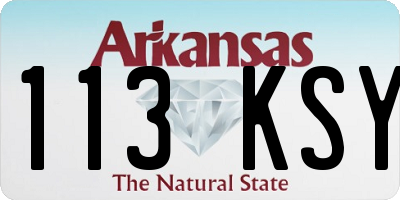 AR license plate 113KSY
