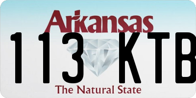 AR license plate 113KTB