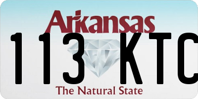 AR license plate 113KTC