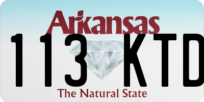 AR license plate 113KTD