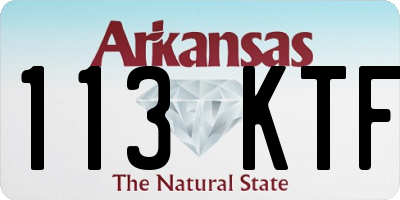 AR license plate 113KTF