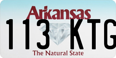 AR license plate 113KTG
