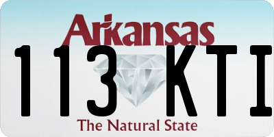 AR license plate 113KTI