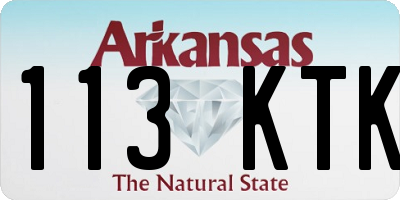 AR license plate 113KTK