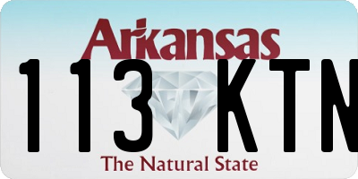 AR license plate 113KTN