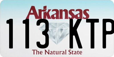 AR license plate 113KTP