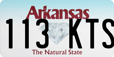 AR license plate 113KTS