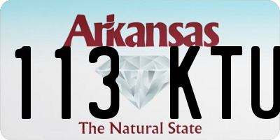 AR license plate 113KTU