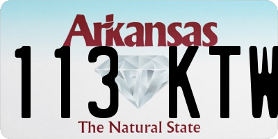 AR license plate 113KTW