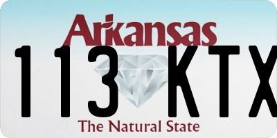 AR license plate 113KTX