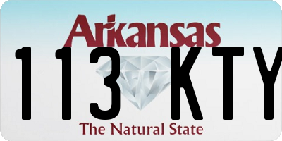 AR license plate 113KTY