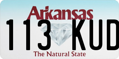 AR license plate 113KUD
