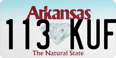 AR license plate 113KUF