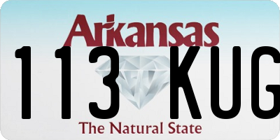 AR license plate 113KUG