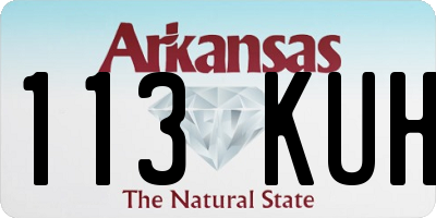 AR license plate 113KUH