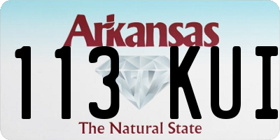 AR license plate 113KUI