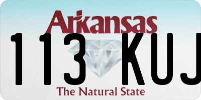 AR license plate 113KUJ