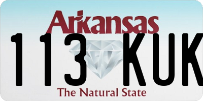 AR license plate 113KUK