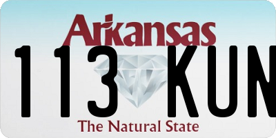 AR license plate 113KUN