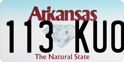 AR license plate 113KUO