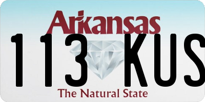 AR license plate 113KUS
