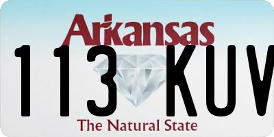 AR license plate 113KUV