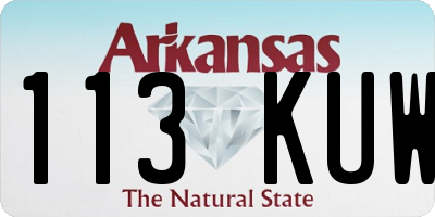 AR license plate 113KUW