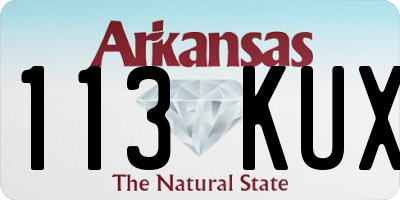 AR license plate 113KUX