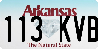 AR license plate 113KVB