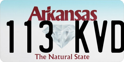 AR license plate 113KVD