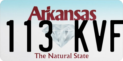 AR license plate 113KVF