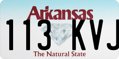 AR license plate 113KVJ