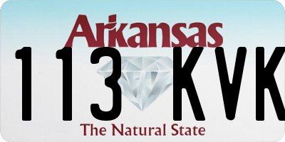 AR license plate 113KVK