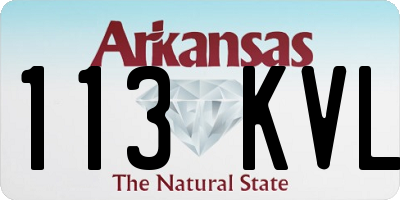 AR license plate 113KVL