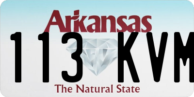 AR license plate 113KVM
